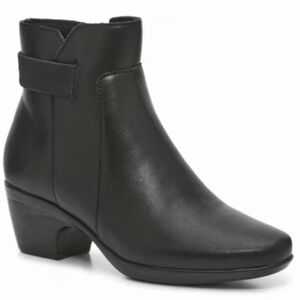 Clarks Black Emily Holly Ankle Booties